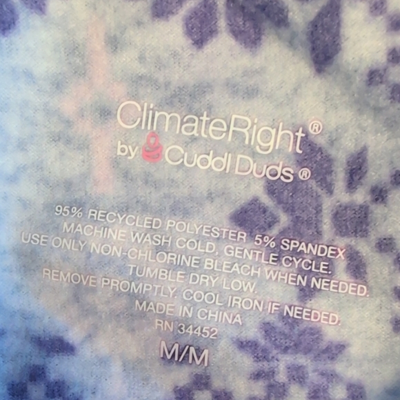 Climate Right Cuddl Duds 2-piece Lounge Set Pajamas M                   R165 - Picture 10 of 10